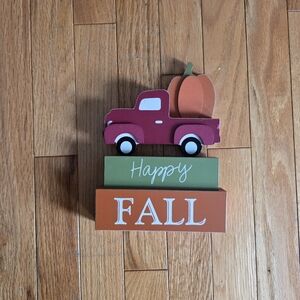 Happy Fall Decor Truck with Pumpkin